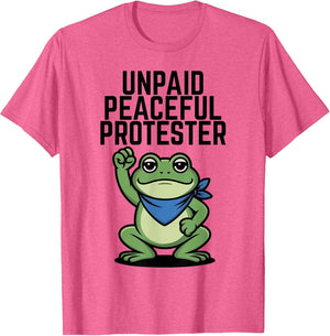 Frog Protest Unpaid Peaceful Protester Frogs Together Unity