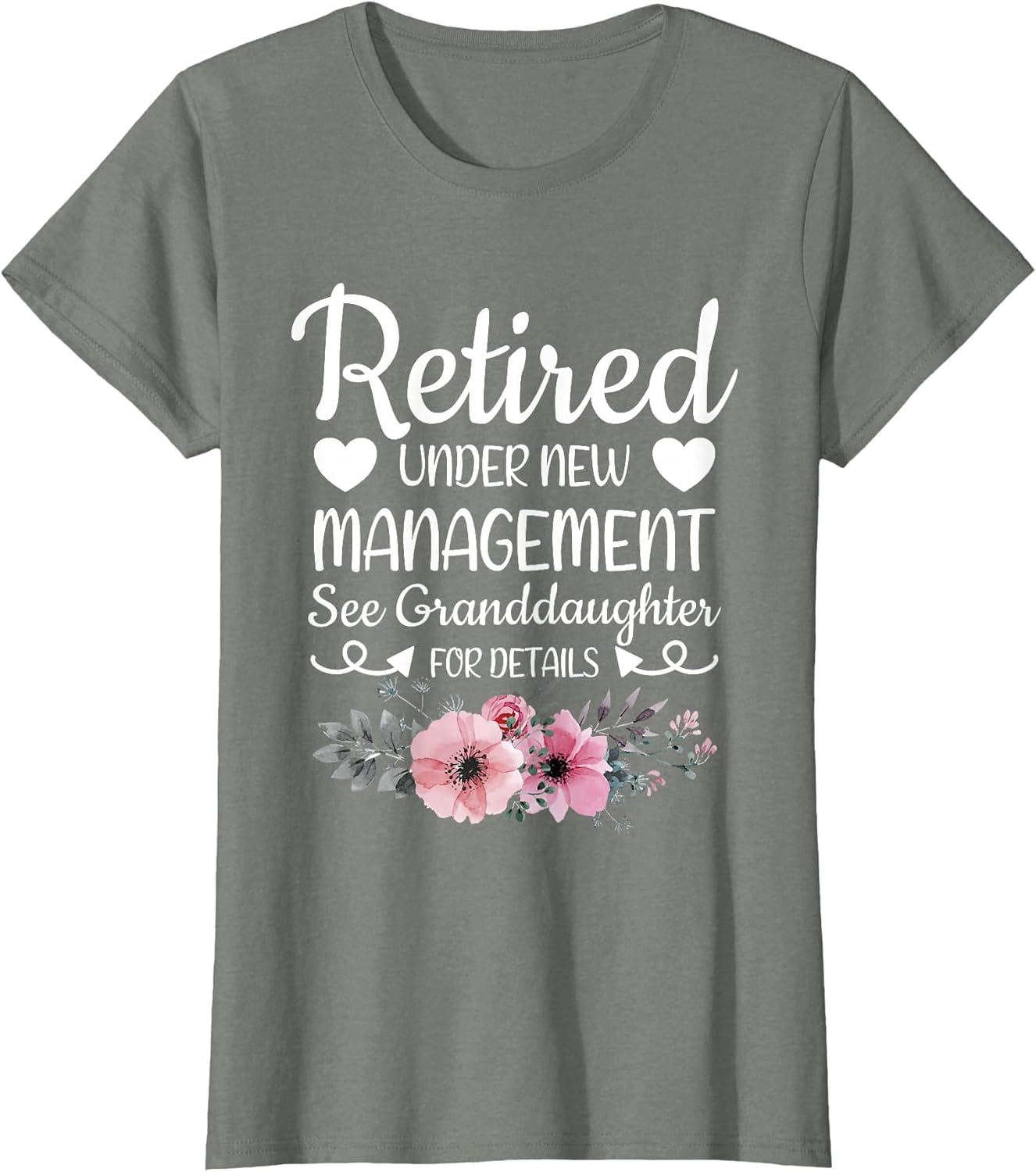 Retired Under New Management Granddaughter Grandma Grandpa
