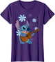 Disney Lilo & Stitch Tropical Stich Ukulele , Women, Purple, XX-Large