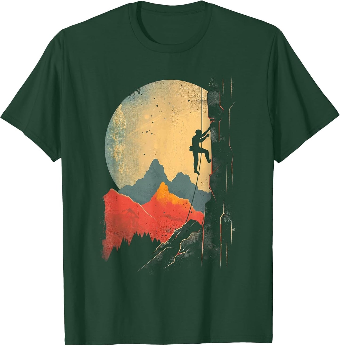 Rock Climbing Bouldering Vintage Mountain Climber