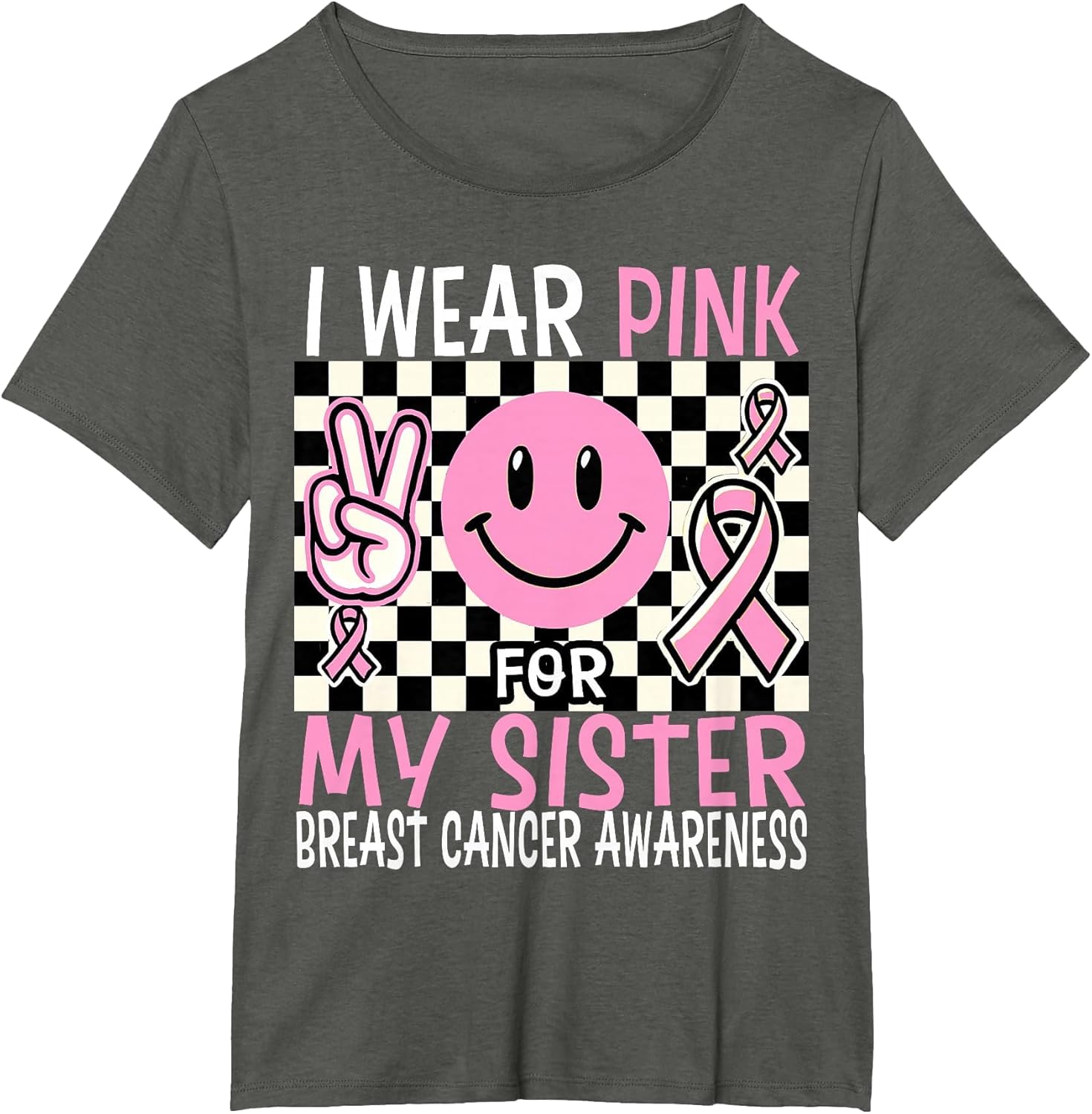 I Wear Pink My Sister Breast Cancer Awareness Support Squad