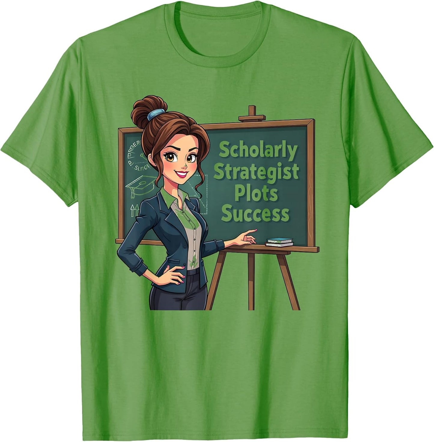 Scholarly Strategist Plots Success Teacher Design