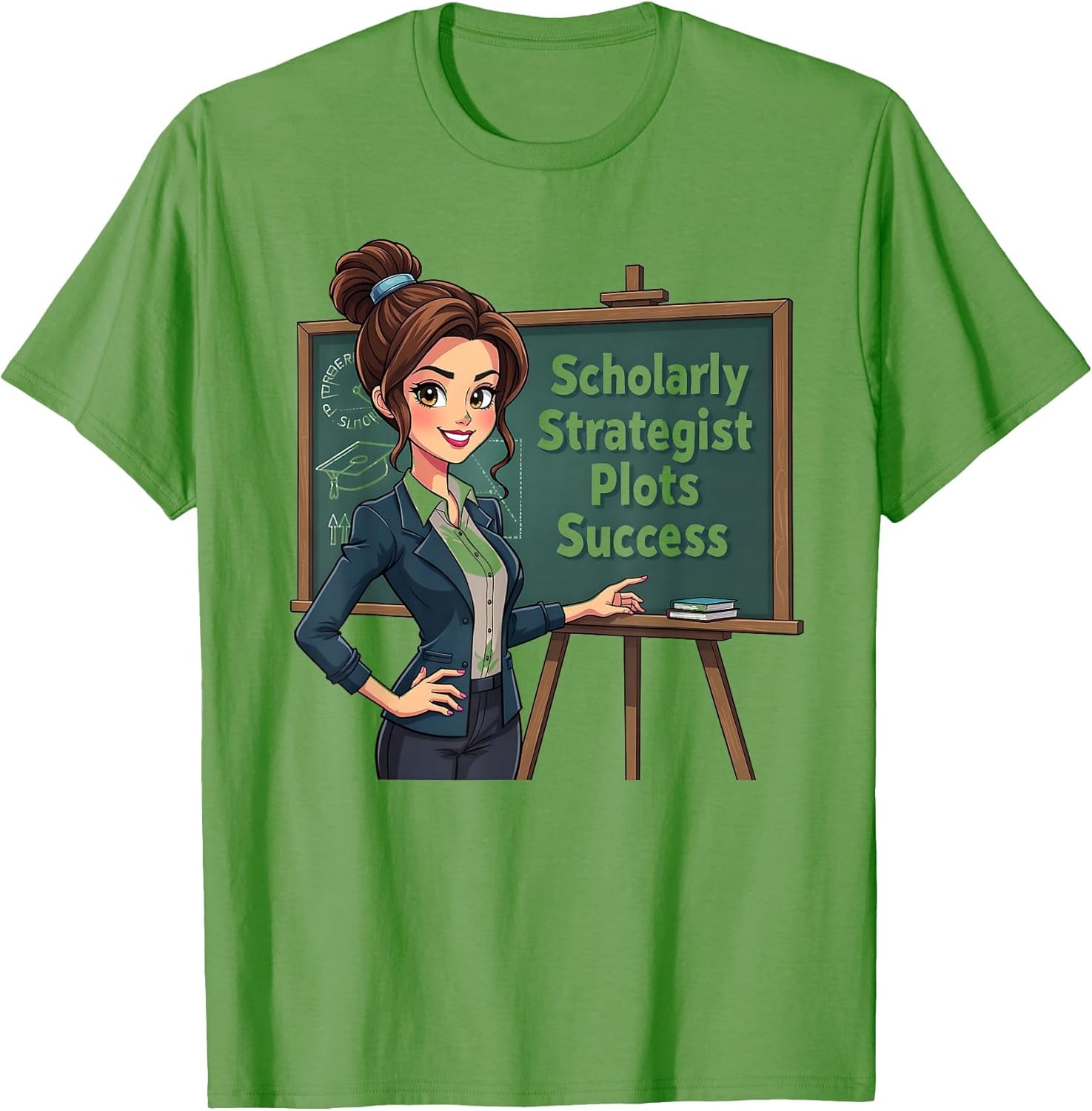 Scholarly Strategist Plots Success Teacher Design