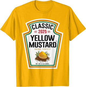Yellow Mustard Condiment DIY Halloween Costume Matching