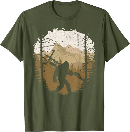 Funny Bigfoot Lineman Power Electrician Sasquatch Lineworker