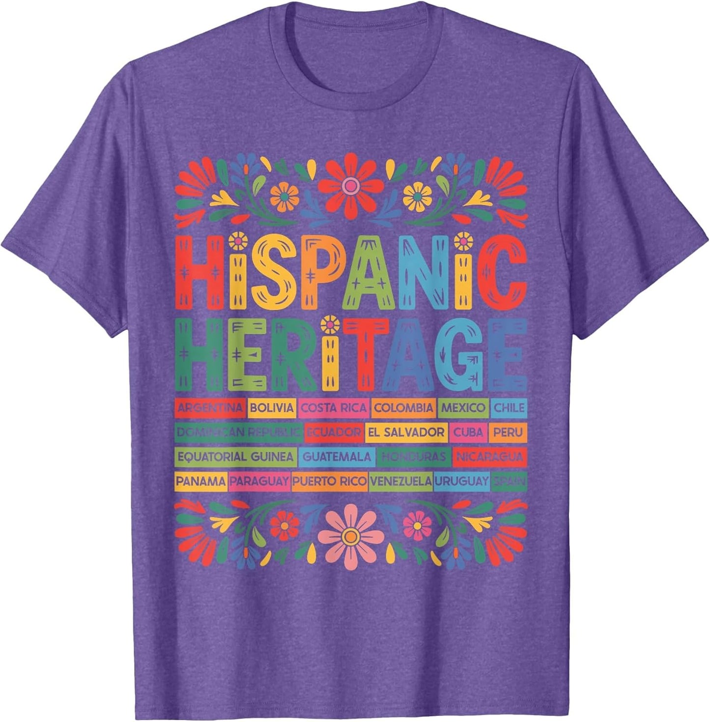 Flower Latin Countries Flag National Hispanic Heritage Month