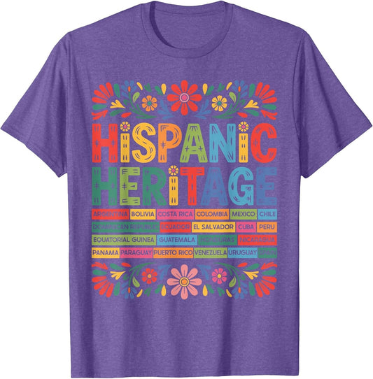 Flower Latin Countries Flag National Hispanic Heritage Month