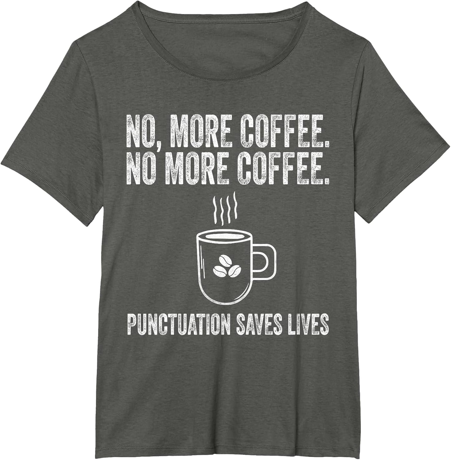 No More Coffee Funny Vintage ELA Grammar English Teacher