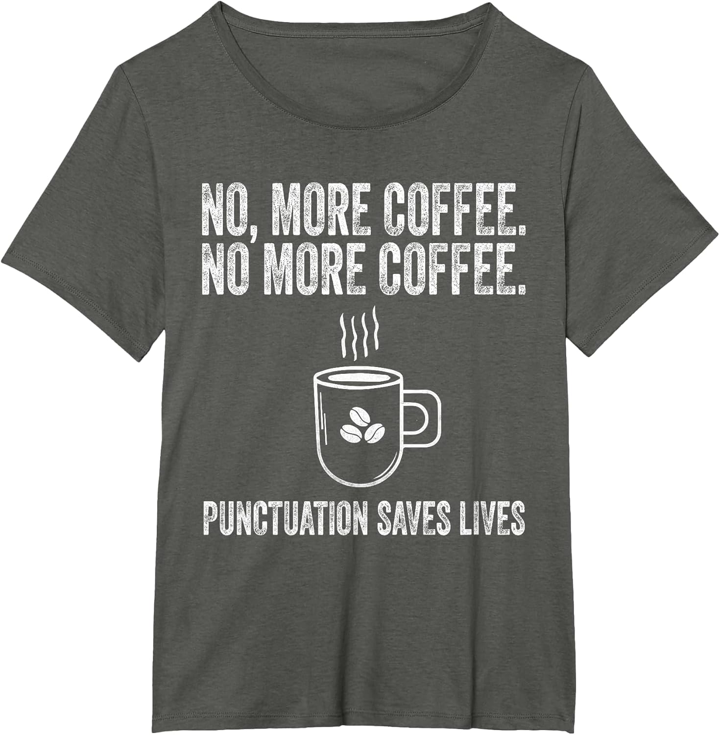 No More Coffee Funny Vintage ELA Grammar English Teacher