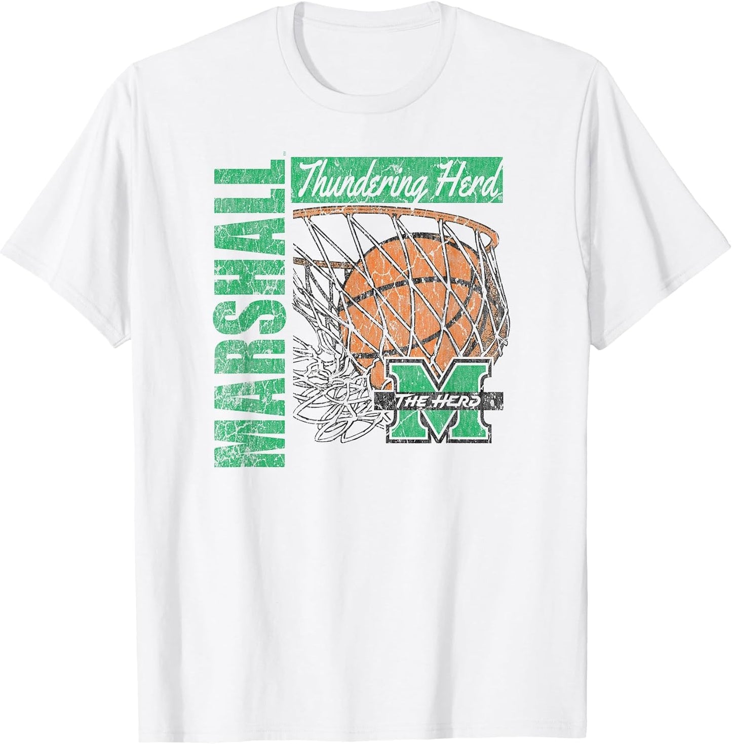 Marshall Thundering Herd Vintage Basketball 90's White