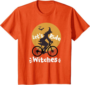 Let's Ride Witches - Gravel Bike Ladies Rides Moon Halloween