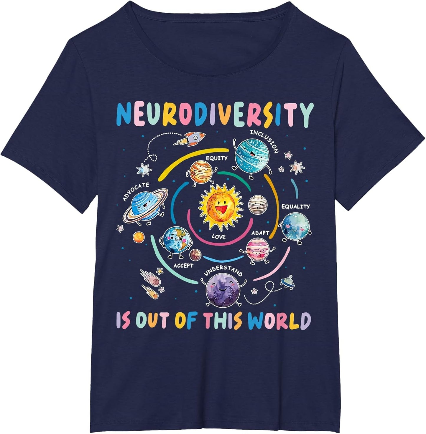 Retro Neurodiversity Out of This World Sped Teacher Autism