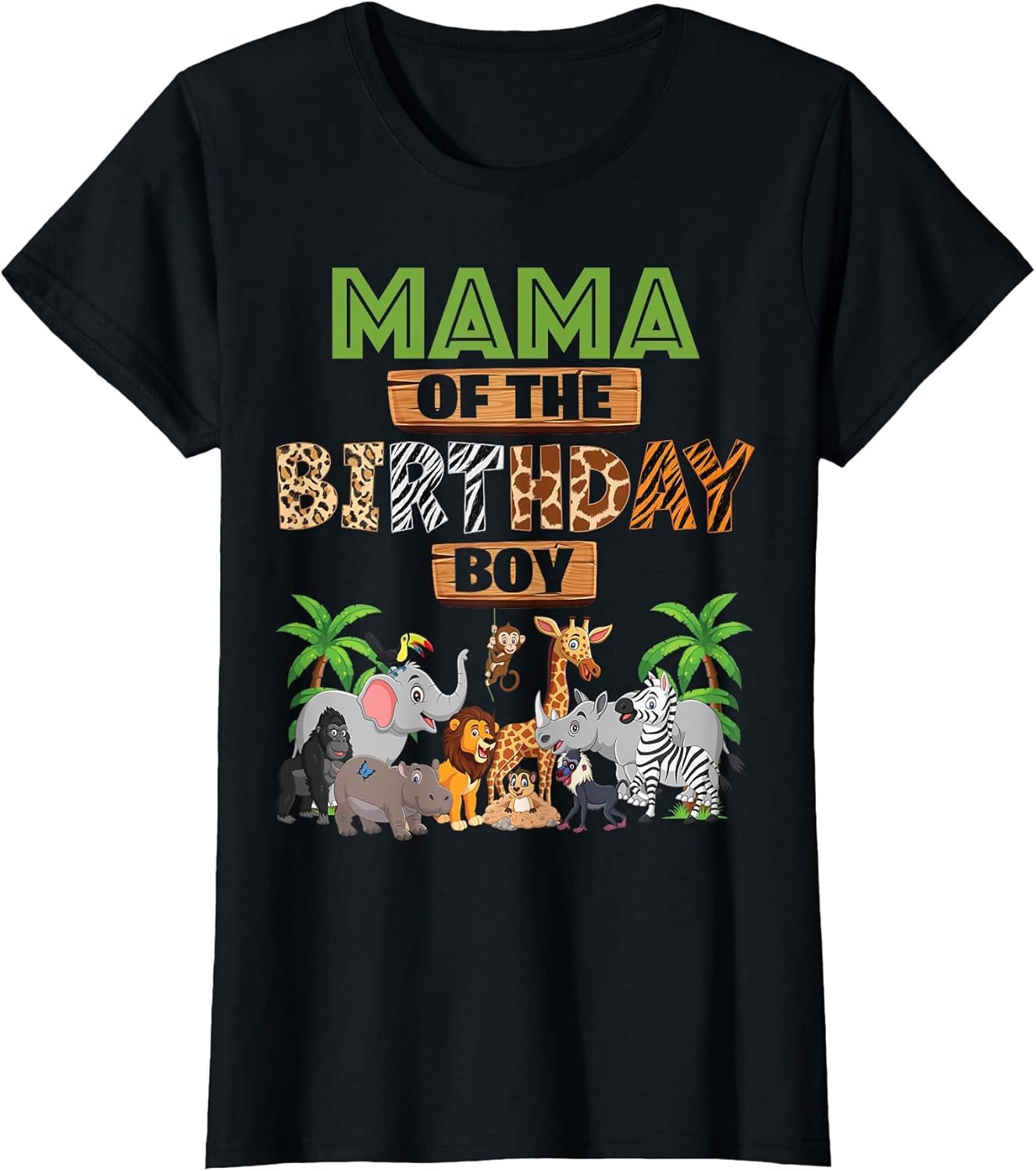 Wild Mama of The Birthday Boy Zoo Safari Jungle Animal