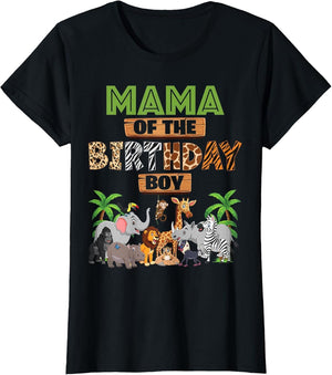 Wild Mama of The Birthday Boy Zoo Safari Jungle Animal