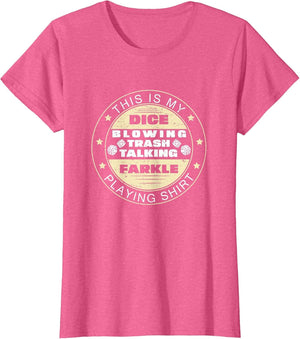 Funny Farkle Playing Shirt Farkle Games for A Farkle Player