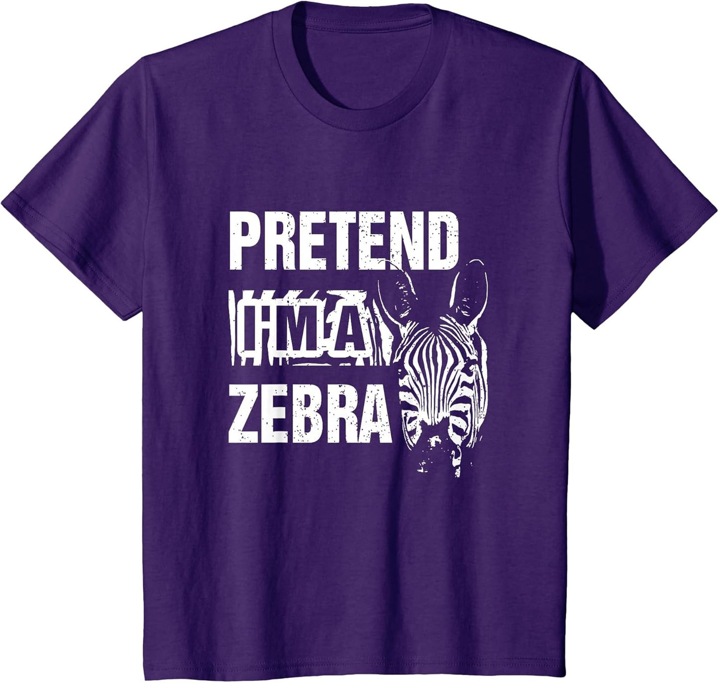 Pretend I'm A Zebra Lazy Halloween Costume Wildlife Animal
