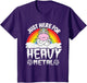 Kids Band Unicorn Metal Rainbow Just Here for Heavy Metal