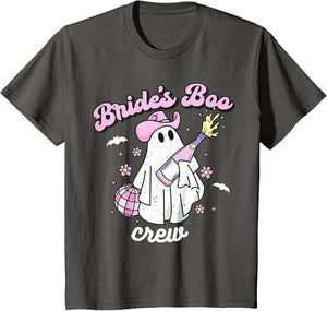 Halloween Disco Cowgirl Ghost Bride's Boo Crew Bachelorette