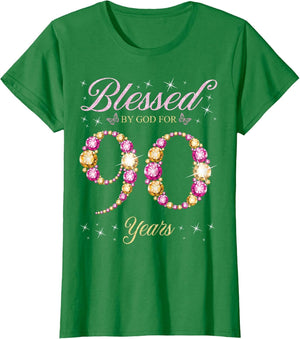 Blessed by God for 90 Years Old 90th Birthday Party
