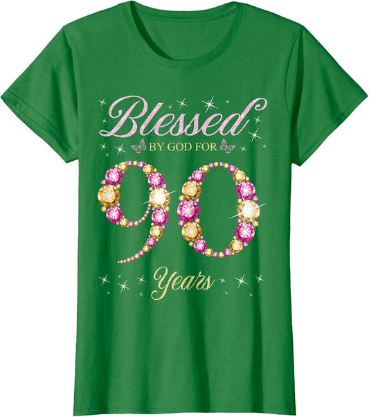 Blessed by God for 90 Years Old 90th Birthday Party