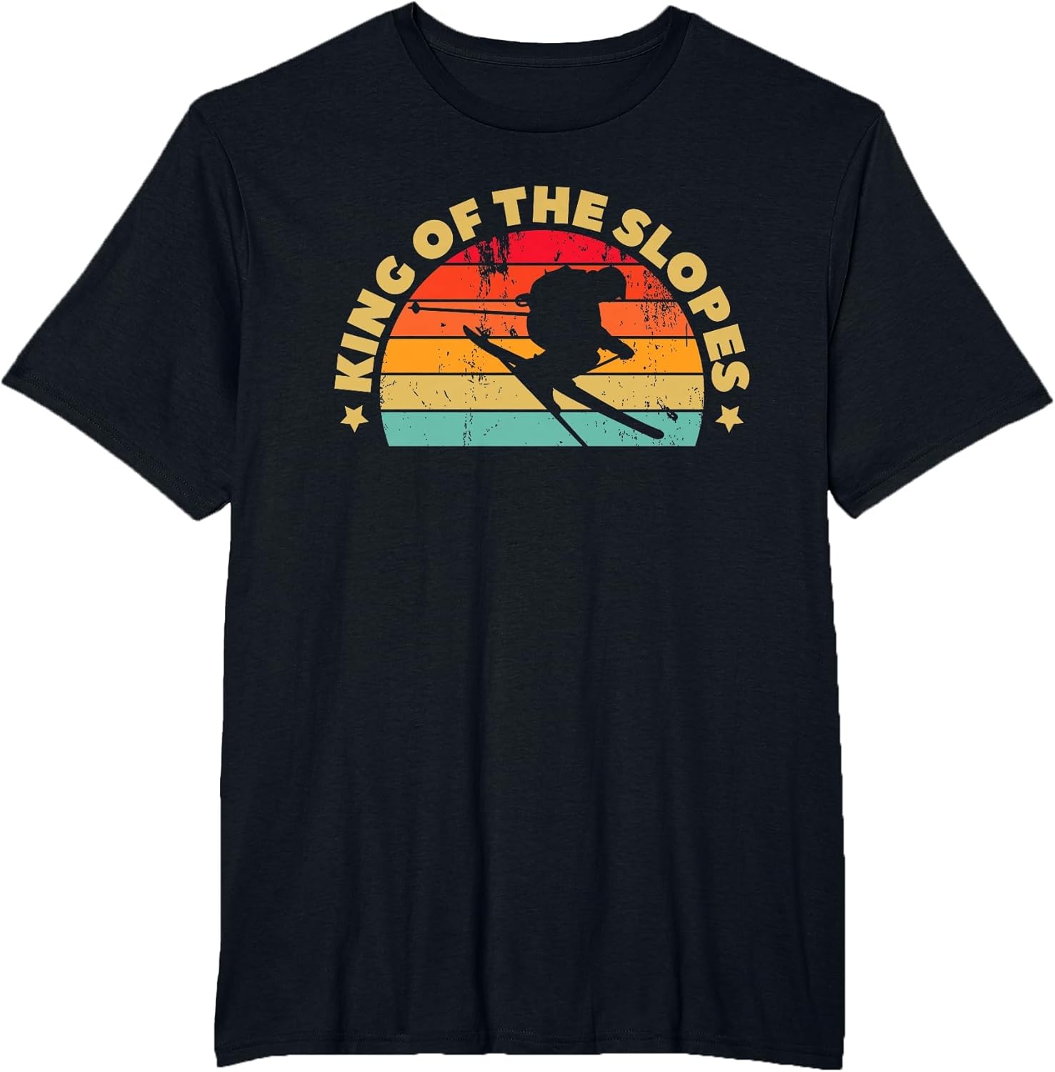 Skiing Funny Skier King of The Slopes Ski