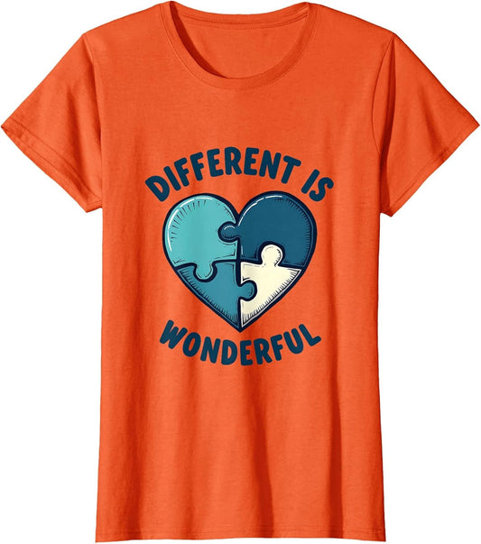 In April We Wear Blue Autism Awareness Design