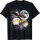 Three Bald Eagle Moon Meme Funny American Bird Eagles Lover
