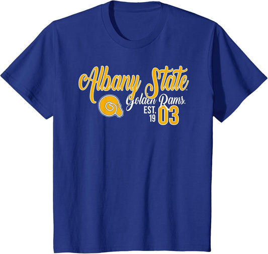 Albany State Golden Rams HBCU Est 1903 Blue