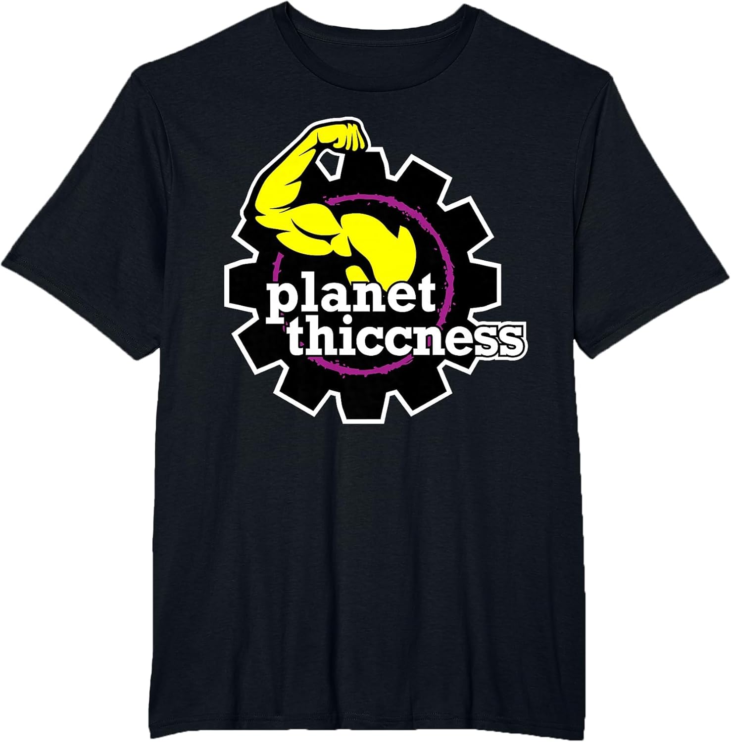 Planet Thiccness Funny Joke Thick Thicc Fitness Workout Gym