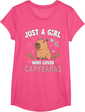 Just a Girl who Loves Capybaras Cute Capybara Lover