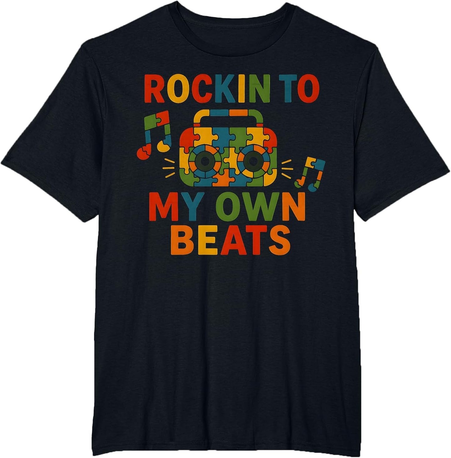 Hip Hop Autism Boombox Puzzle Piece Autism Awareness Boys