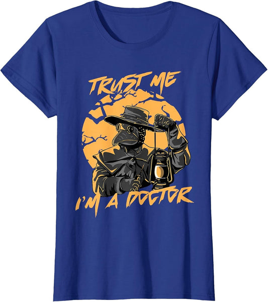 Trust Me I'm A Doctor Steampunk Medieval Raven Plague Doctor