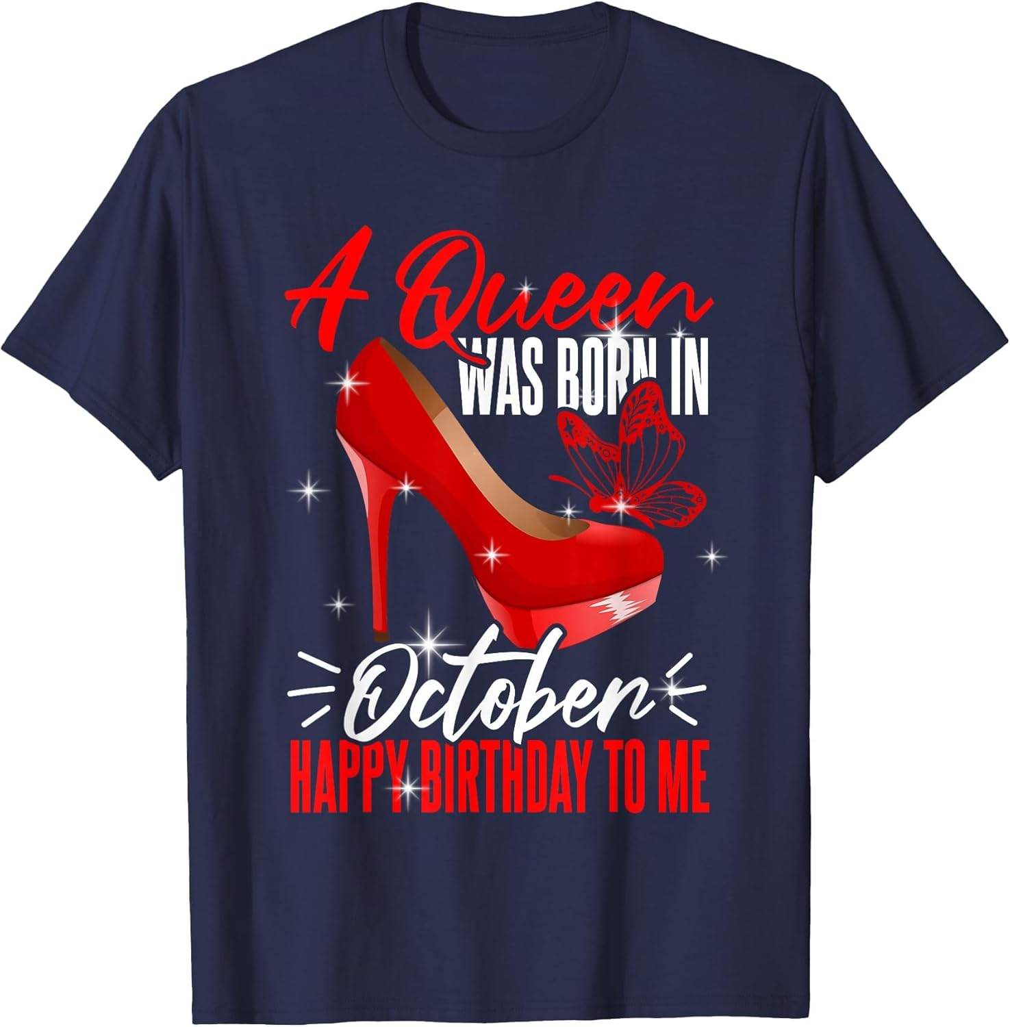 Birthday Women Saying A Queen was Born in October