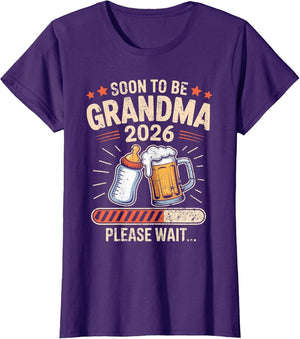 Soon to Be Grandma Est 2026 Baby Announcement