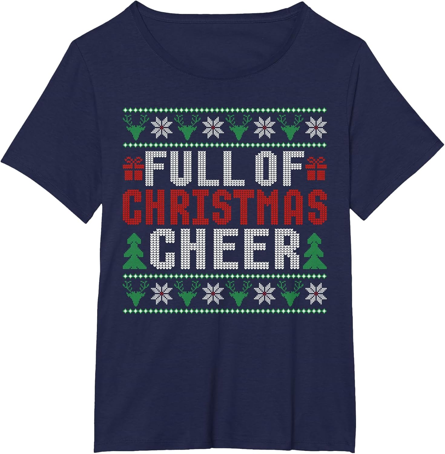 Full of Christmas Beer and Christmas Cheer Ugly Sweater