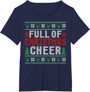 Full of Christmas Beer and Christmas Cheer Ugly Sweater