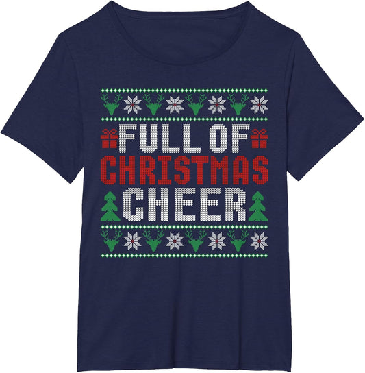 Full of Christmas Beer and Christmas Cheer Ugly Sweater