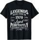 Legends were Born in 1970 Year of Birth Birthday