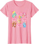 Care Bears Cute Bears Bows Group Shot Pastel Color Big Logo