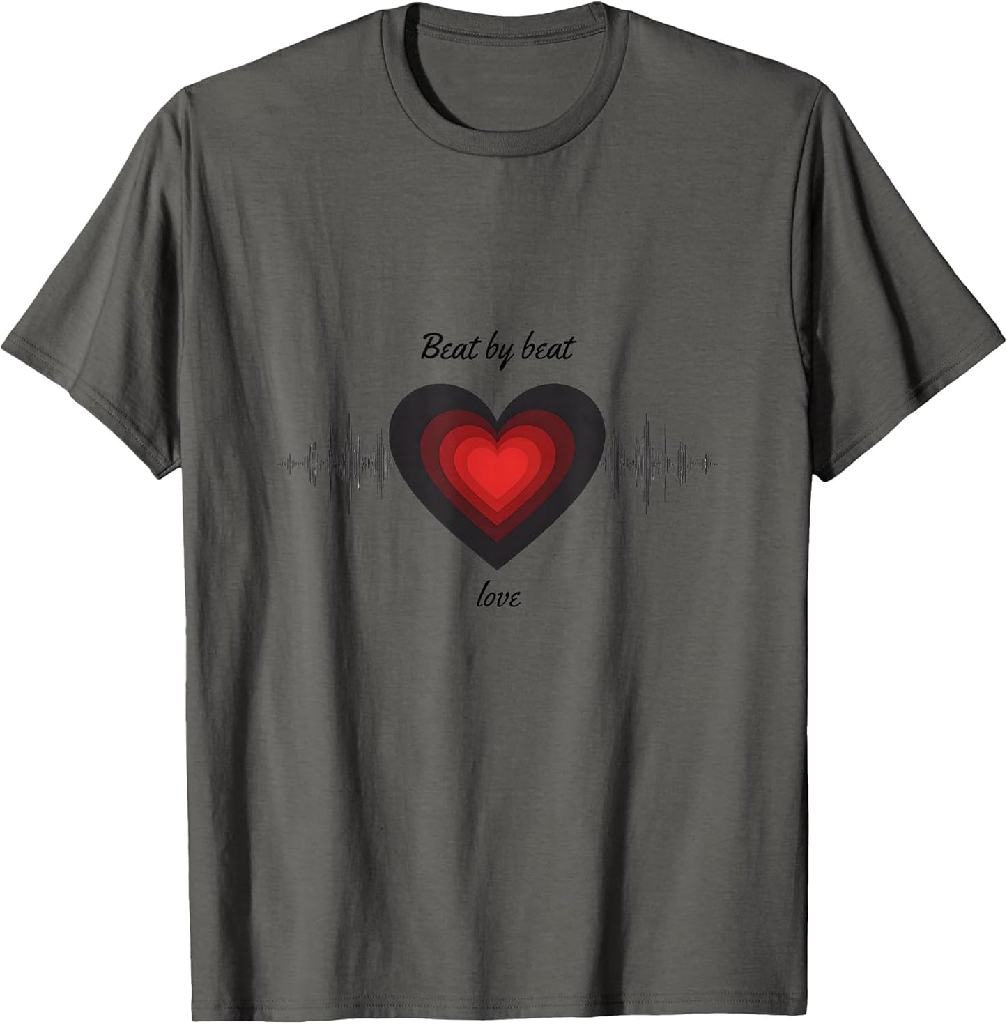 Beat by Beat Love Romantic Heart Design