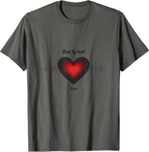 Beat by Beat Love Romantic Heart Design