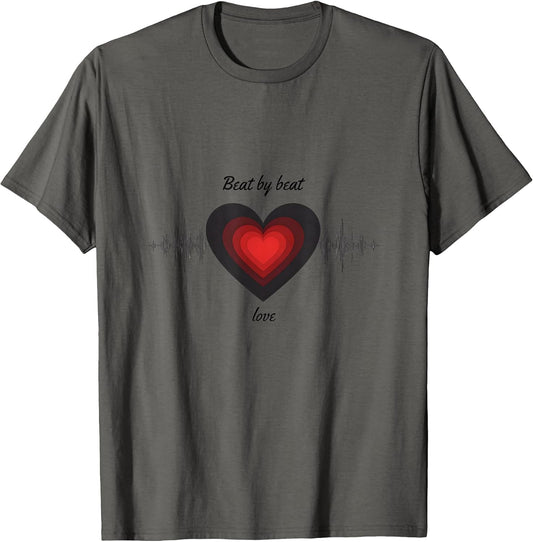Beat by Beat Love Romantic Heart Design