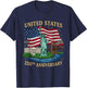 250 Years 1776-2026 250th Birthday Patriotic American Flag