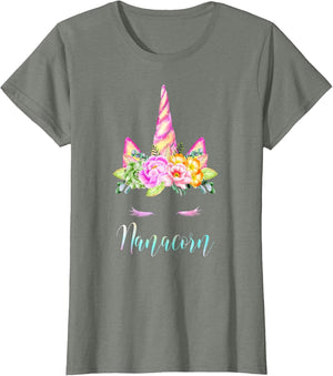 Funny Nanacorn Unicorn Costume Women Mom Mother's Day