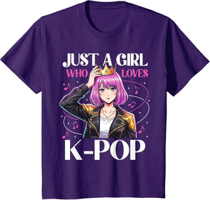 Just a Girl Who Loves K-Pop Anime Design