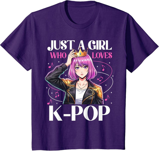 Just a Girl Who Loves K-Pop Anime Design