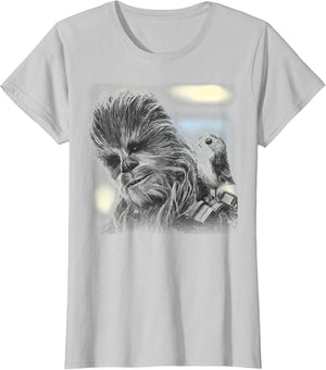 Star Wars The Last Jedi Chewbacca And Porg Portrait