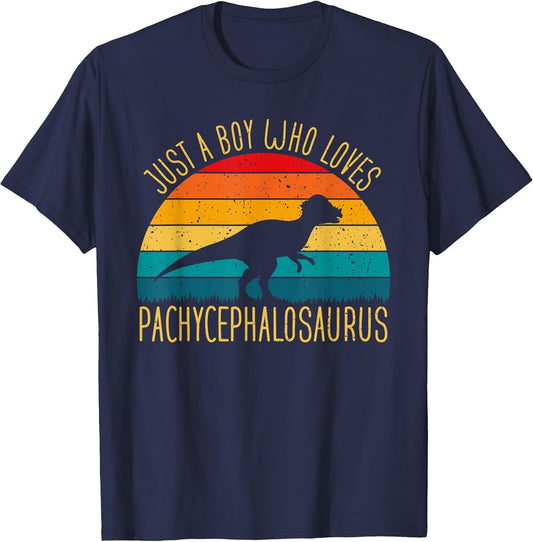 Just A Boy Who Loves Pachycephalosaurus Dinosaur Boys Kids