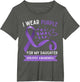 I Wear Purple for My Daughter Epilepsy Awareness