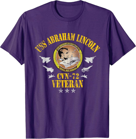 USS Abraham Lincoln CVN-72 Veteran Patriotic Memorial Flag